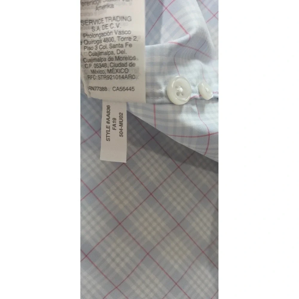 J. Crew Ludlow Dress Shirt Men 17/34 Blue Plaid Slim Fit AA836 L/S Button up NEW